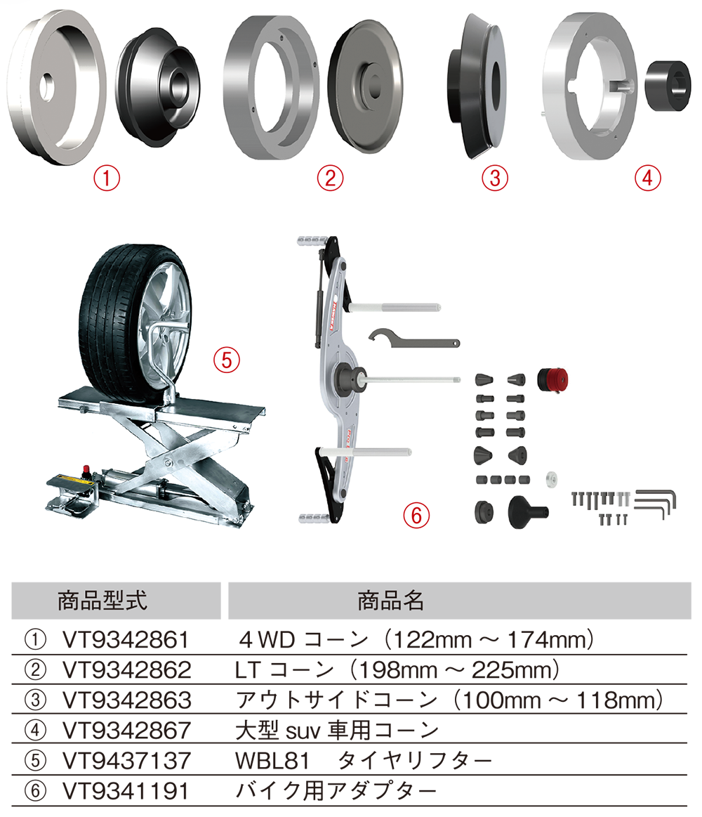 イヤサカ ホイールバランサー／VT-825・800 | 工具の通販 FINE PIECE デリバリー｜自動車の整備 機器・用品・システムがネットでお得に仕入れできる業者向け卸売サイト｜エーミング・スキャンツールからアライメントテスターまで